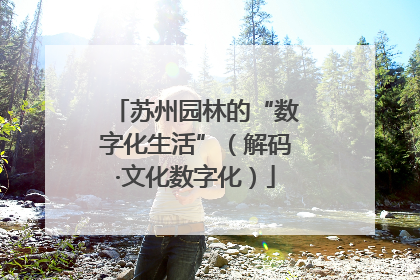 苏州园林的“数字化生活”（解码·文化数字化）